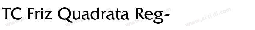 TC Friz Quadrata Reg字体转换
